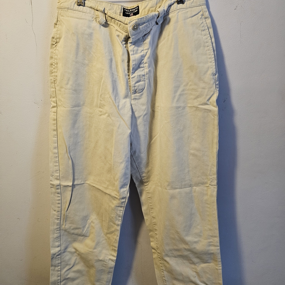 Vintage Ralph Lauren‎ Cotton Jeans, Women's Sz. M, Button Fly 90's